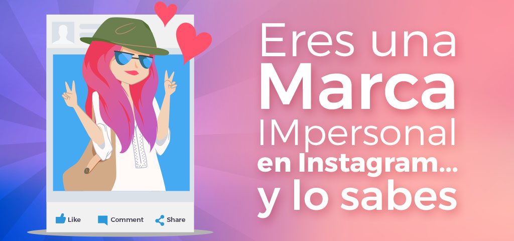 marca impersonal en instagram